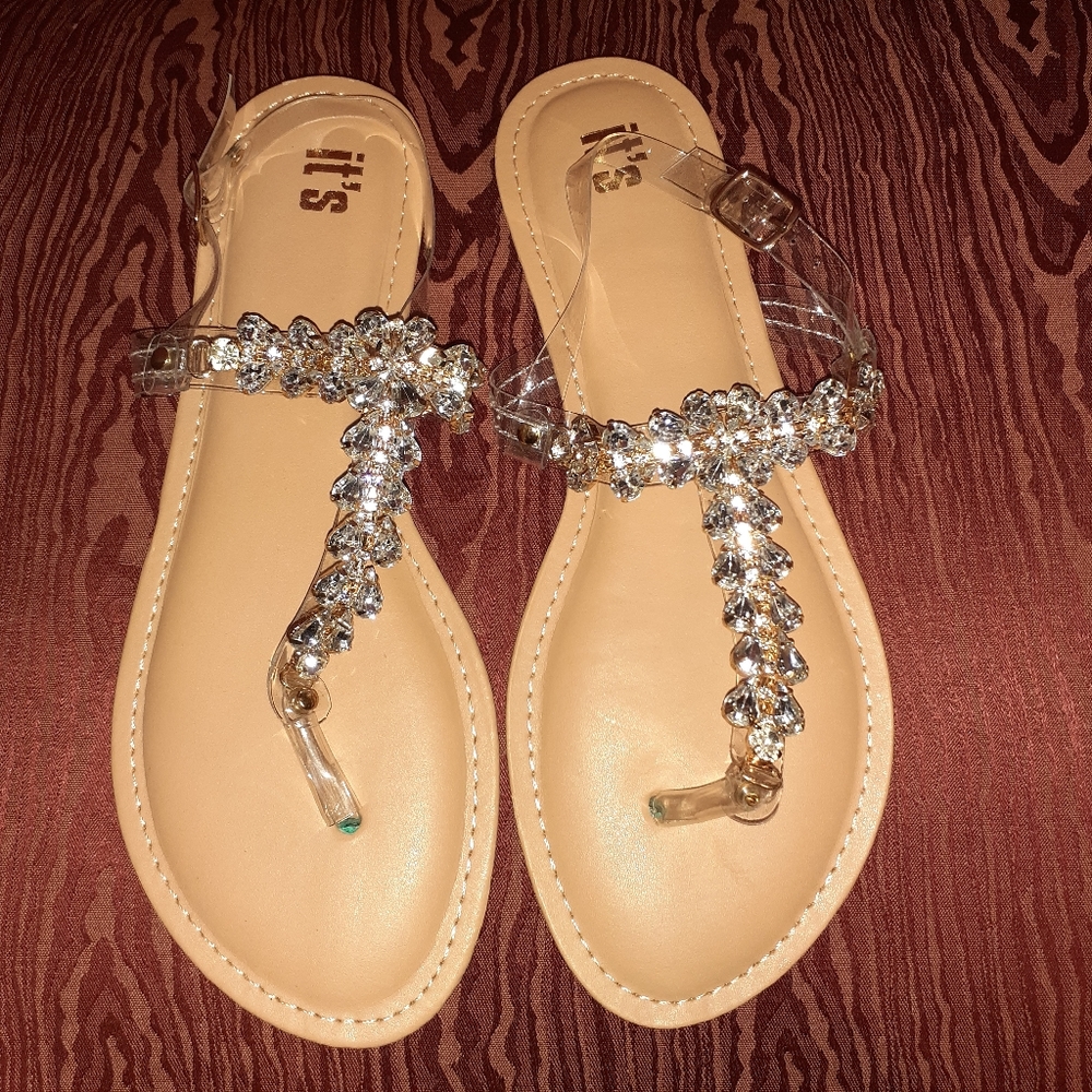 Elegant Crystal Embellished Sandals